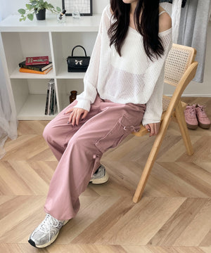 ピンク モデル：158cm M着用