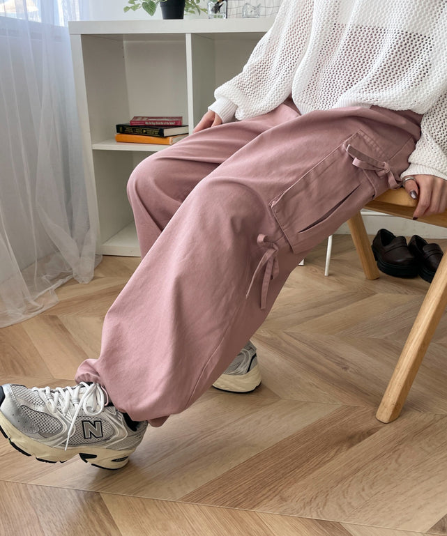 ピンク モデル：158cm M着用