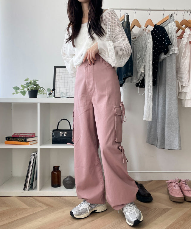 ピンク モデル：158cm M着用