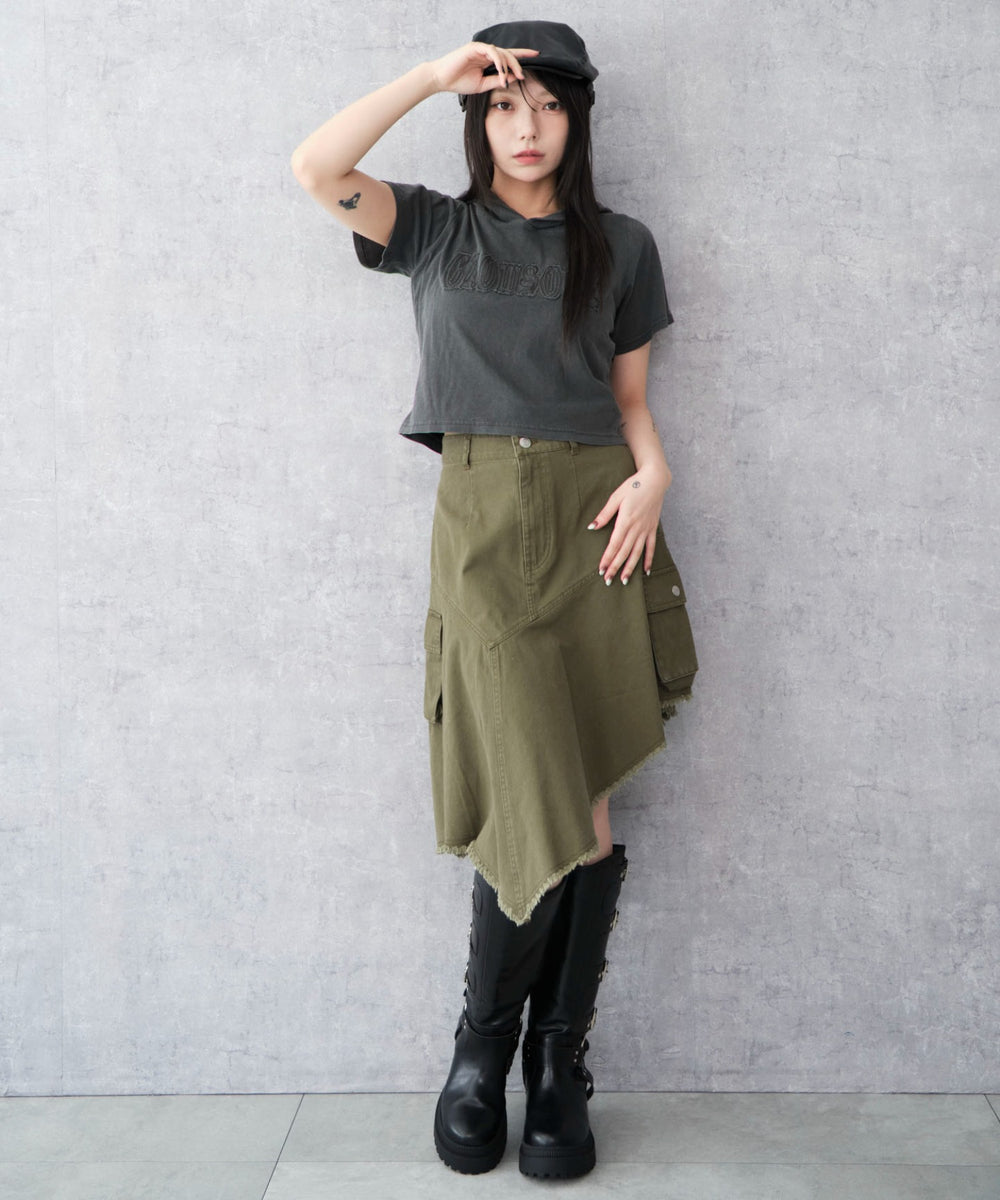 カーキ モデル：159cm F着用