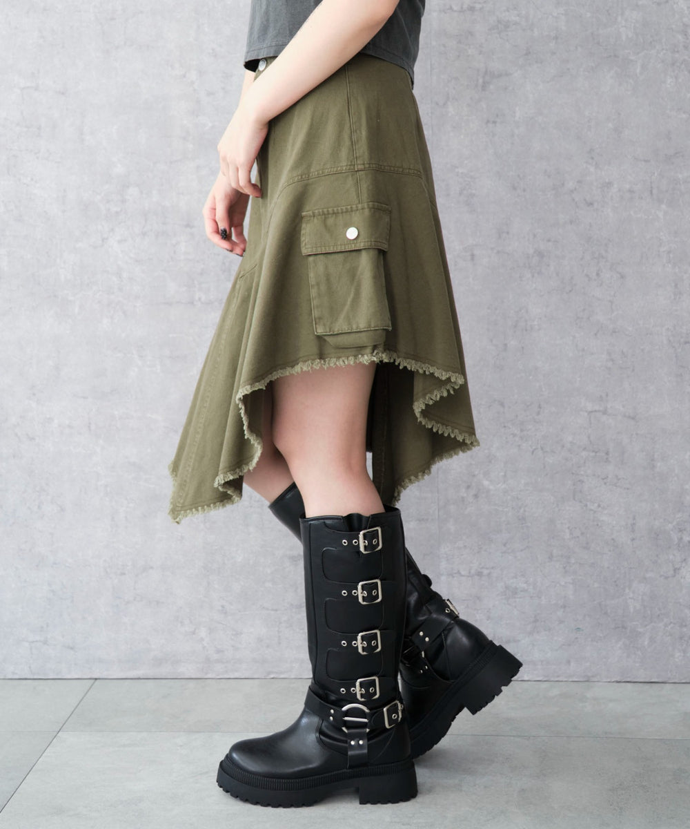 カーキ モデル：159cm F着用