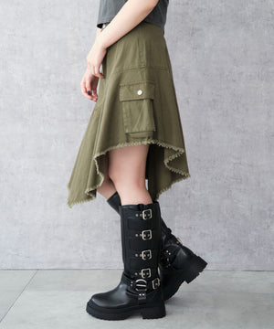 カーキ モデル：159cm F着用