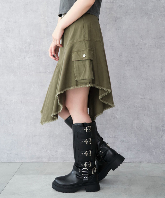 カーキ モデル：159cm F着用