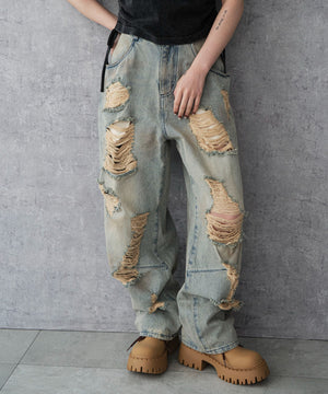 d.i.a. クラッシュデニム 25インチ d.i.a. ダイヤ クラッシュデニム 25インチ ブーツカット 平成