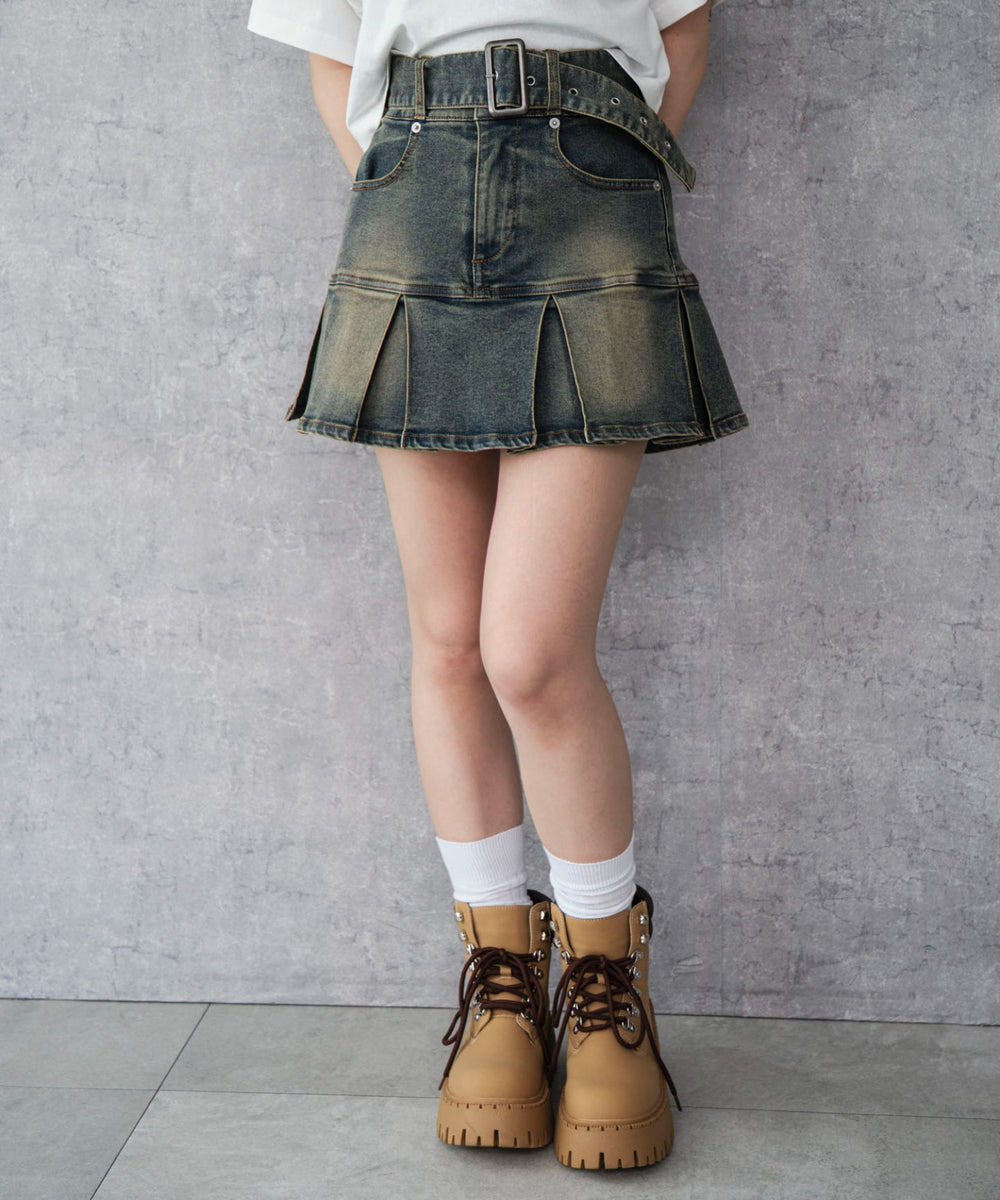 デニム濃加工 モデル：159cm F着用