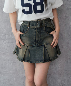 デニム濃加工 モデル：159cm F着用