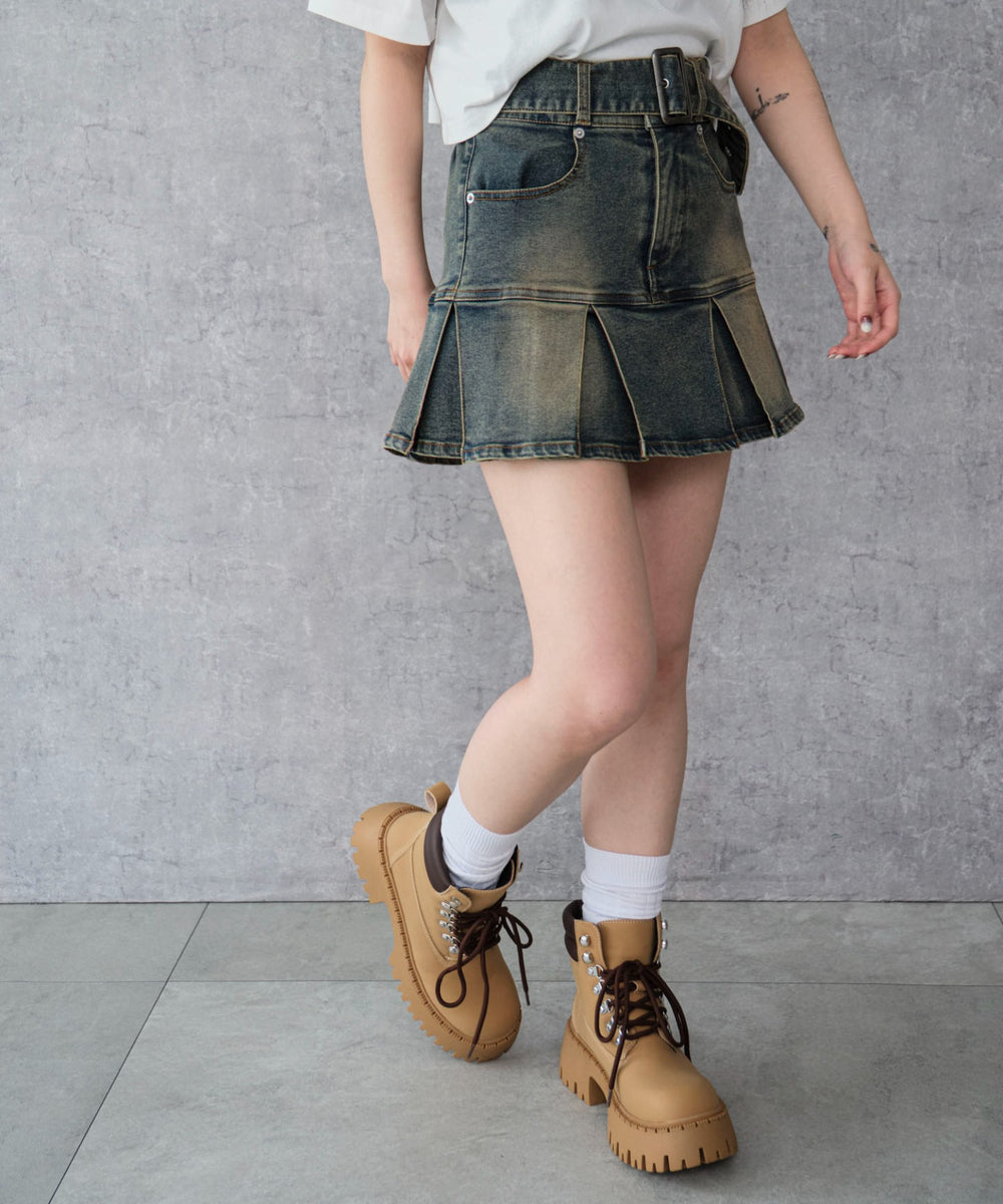 デニム濃加工 モデル：159cm F着用