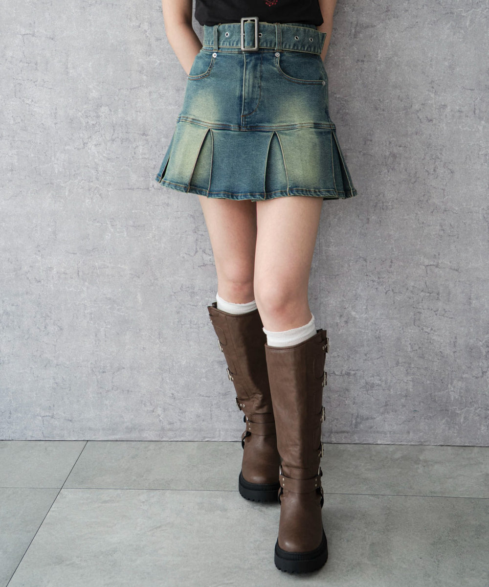 デニム中濃加工 モデル：159cm F着用