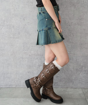 デニム中濃加工 モデル：159cm F着用