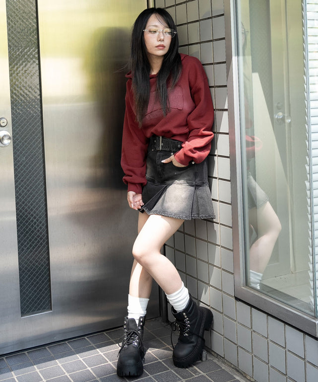 デニムブラックソノタ　モデル：159cm F着用