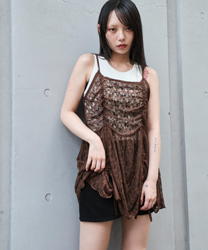 ブラウン モデル：159cm F着用