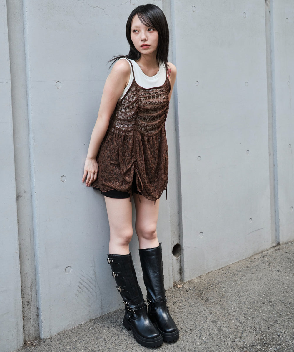 ブラウン モデル：159cm F着用