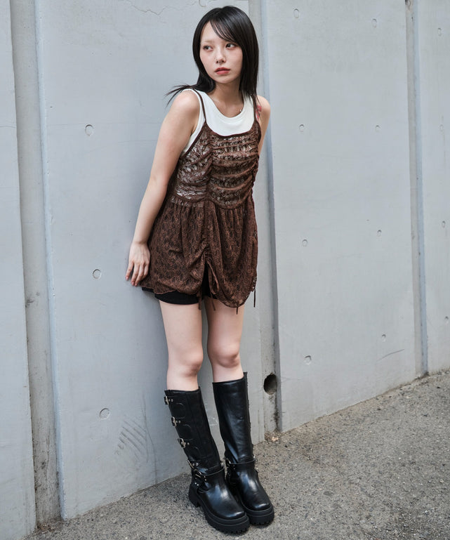 ブラウン モデル：159cm F着用