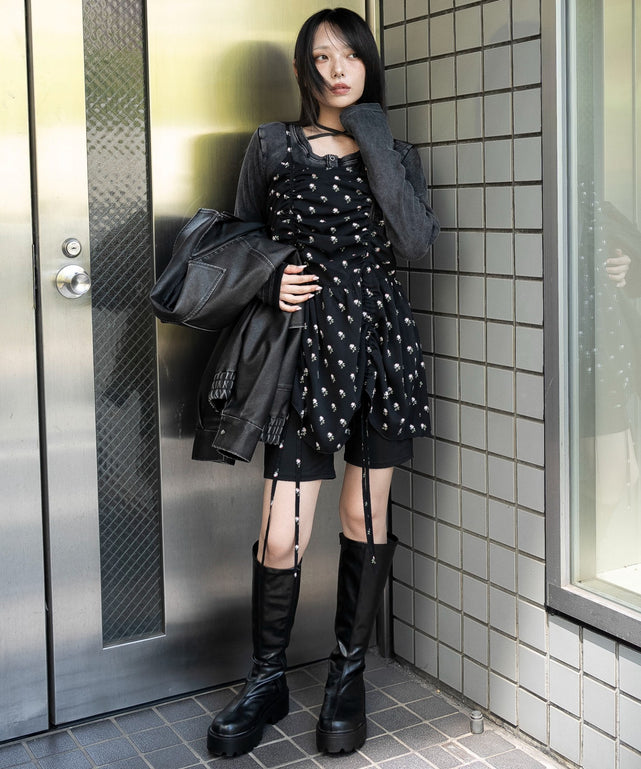 柄１　モデル：159cm F着用