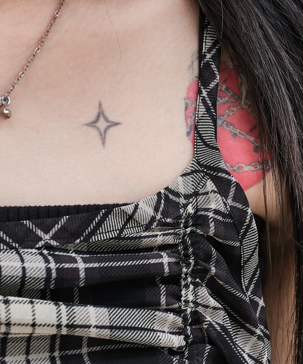 ドロストデザインキャミワンピース