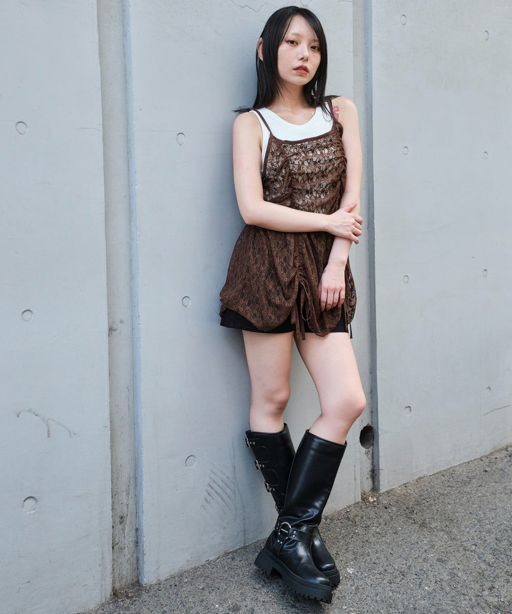 ブラウン モデル：159cm F着用