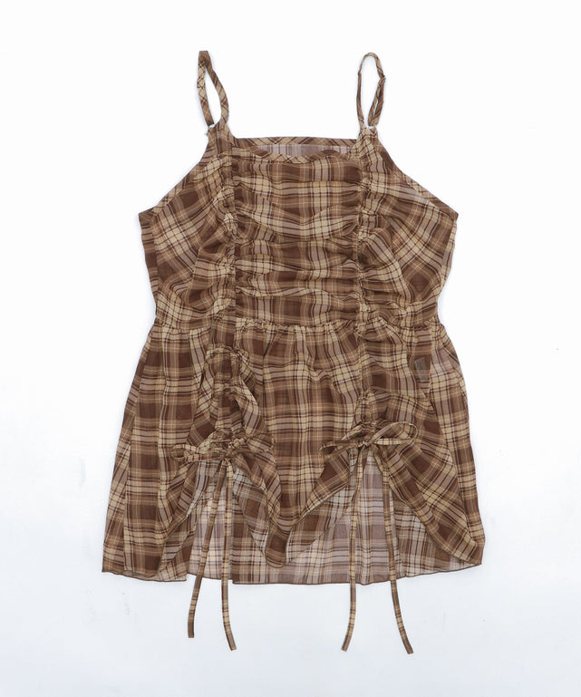 ブラウンチェック1