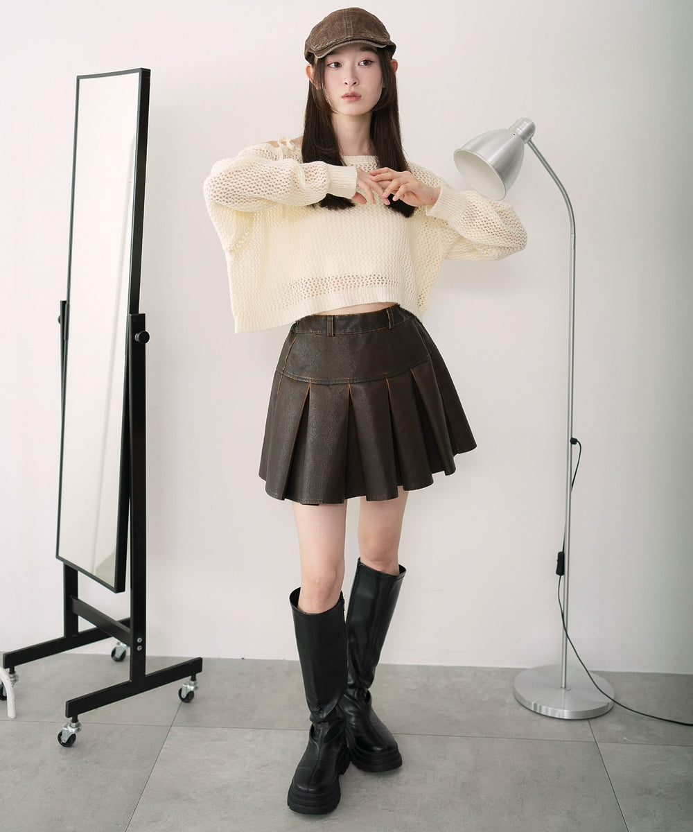 ブラウン　モデル：163cm M着用