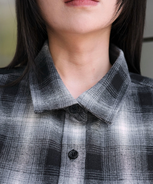 チェックショートネルシャツ