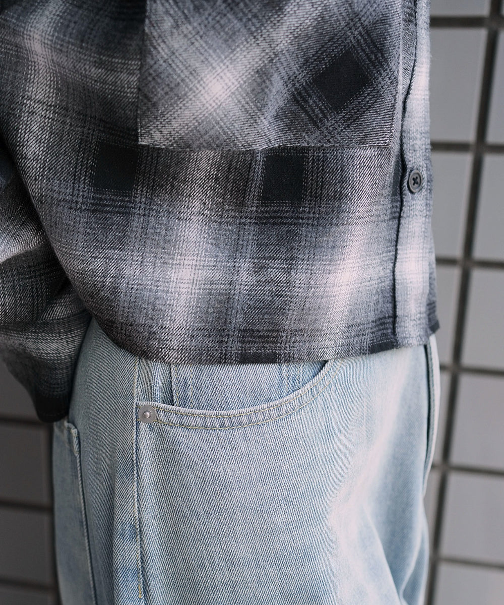 チェックショートネルシャツ