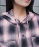 チェックフードBIGネルシャツ