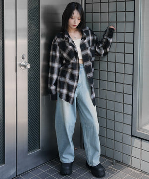 ブラウン　モデル：159cm F着用