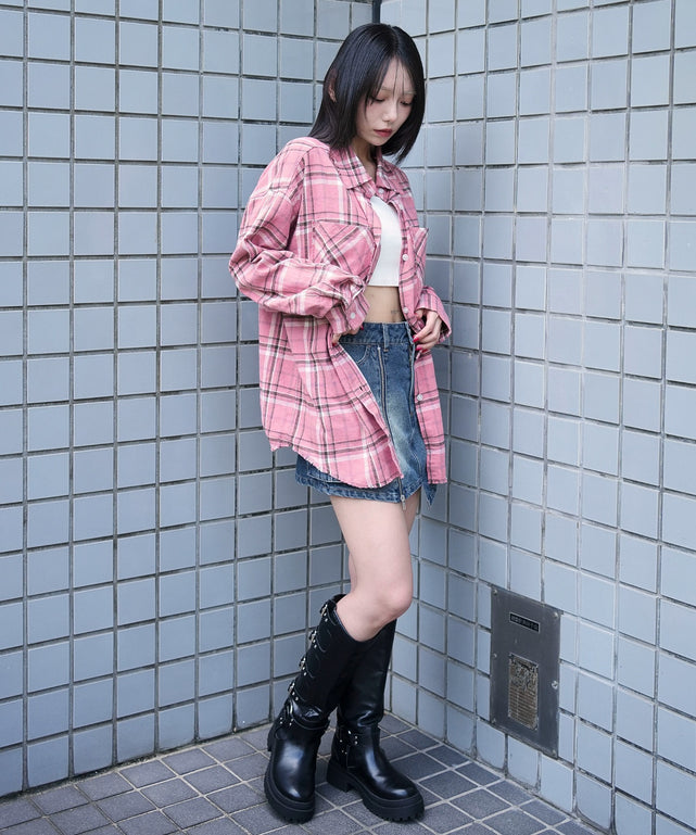 ピンク　モデル：159cm F着用