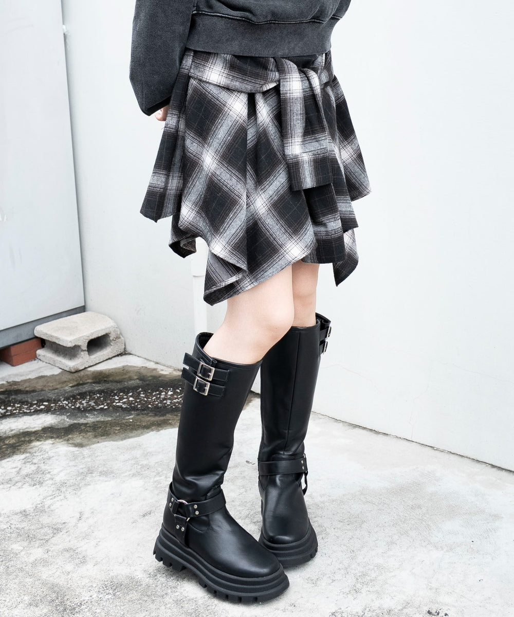 ブラウン　モデル：159cm F着用