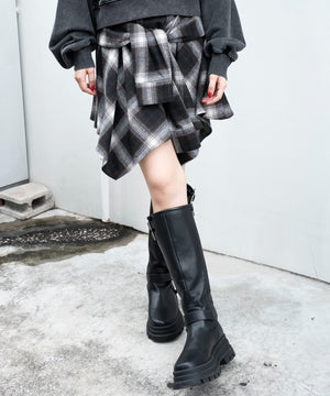 ブラウン　モデル：159cm F着用