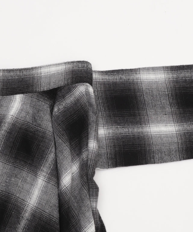 ネルシャツライクイレヘムミニスカート