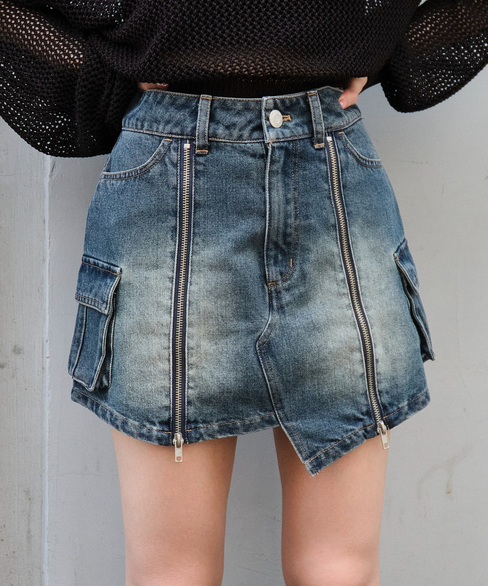 デニム濃加工 モデル：159cm F着用