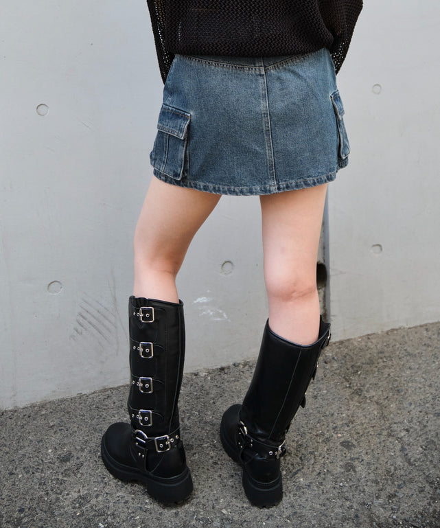 デニム濃加工 モデル：159cm F着用