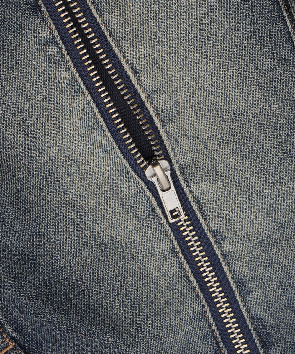 ジップカーゴデニムスカパン