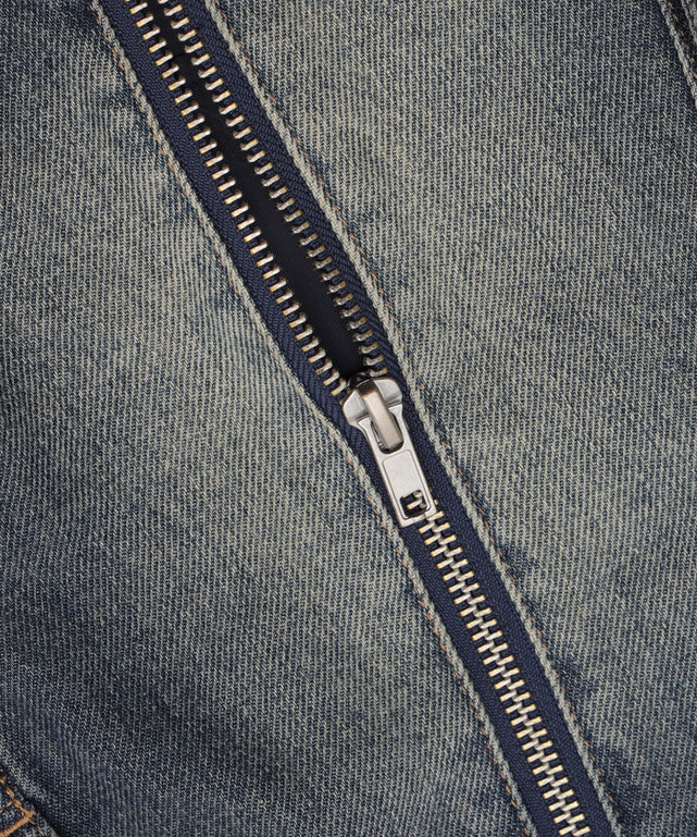 ジップカーゴデニムスカパン