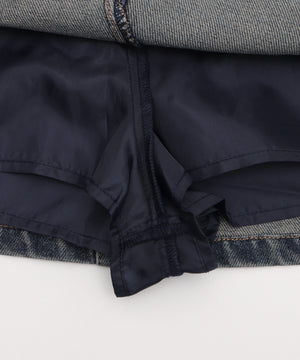 ジップカーゴデニムスカパン