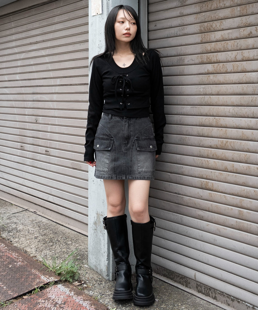 ブラック　モデル：159cm F着用