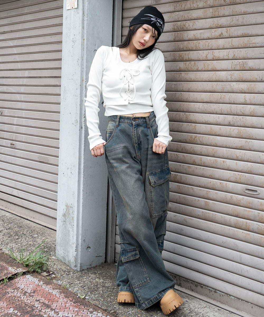 ホワイト　モデル：159cm F着用