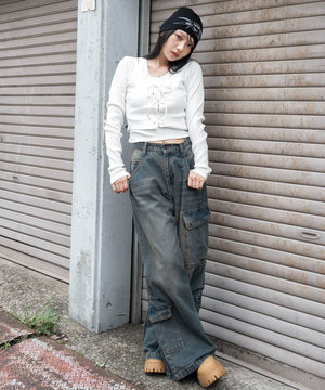 ホワイト　モデル：159cm F着用