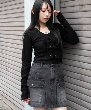 ブラック　モデル：159cm F着用