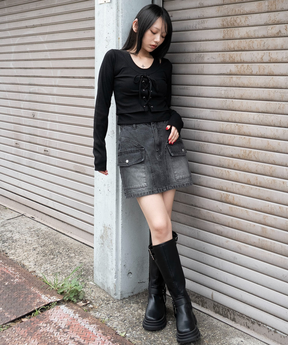 ブラック　モデル：159cm F着用