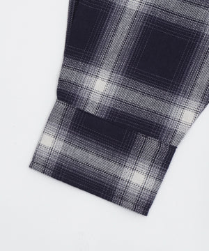 オープンショルダーチェックBIGシャツ