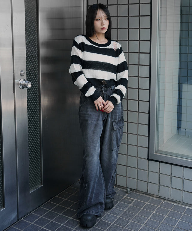 ホワイトボーダー　モデル：159cm F着用