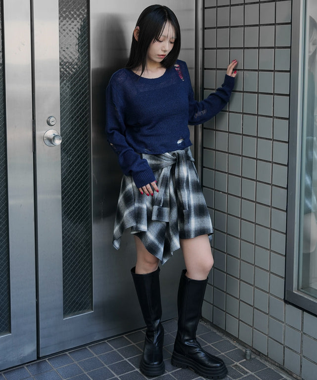 ネイビー　モデル：159cm F着用