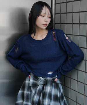 ネイビー　モデル：159cm F着用