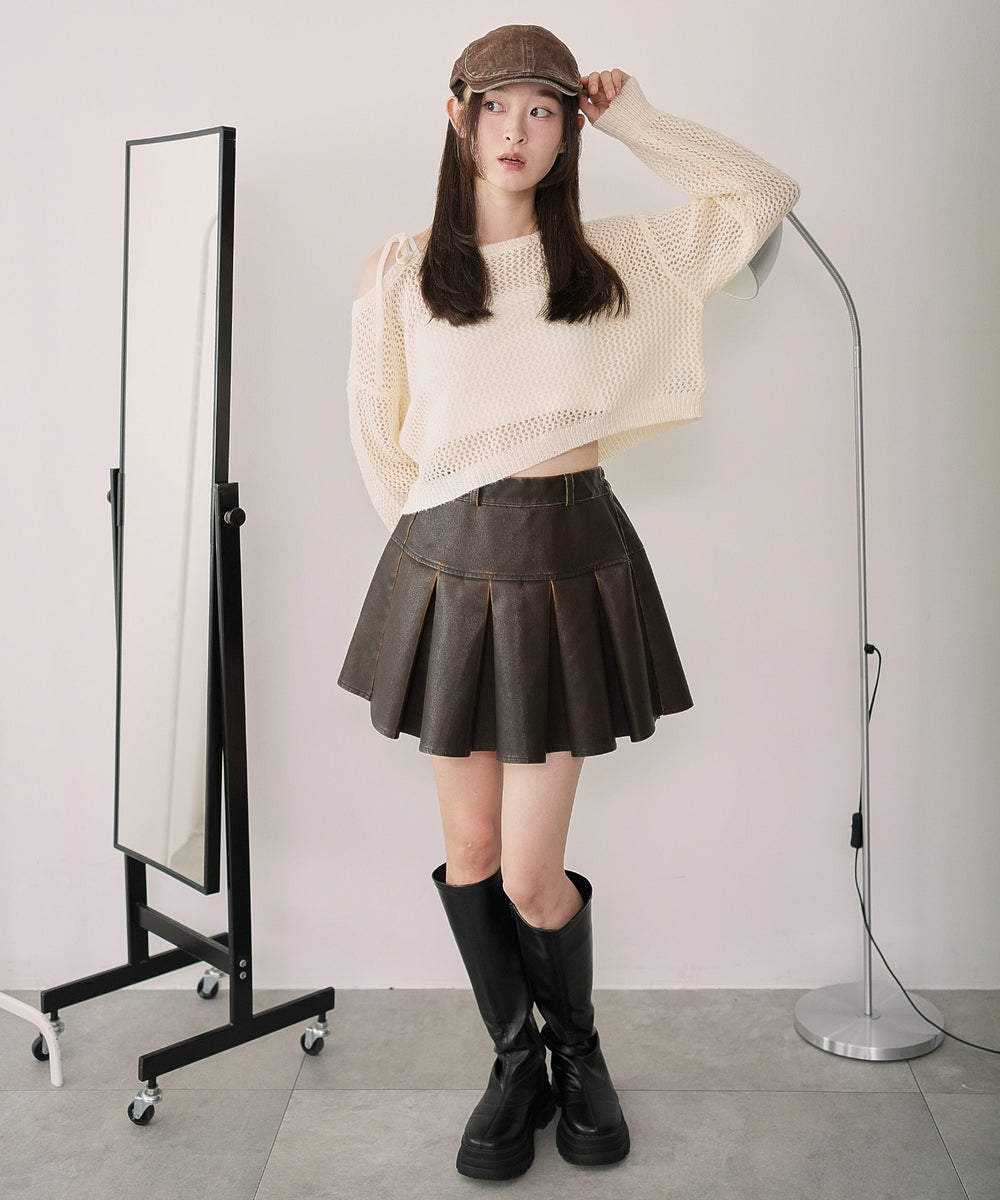 ホワイトアイボリー モデル：163cm F着用