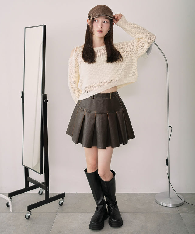 ホワイトアイボリー モデル：163cm F着用