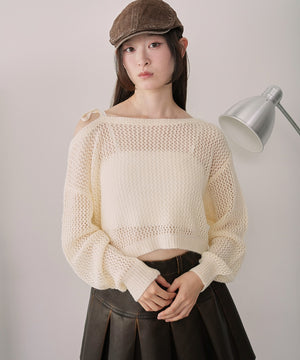 ホワイトアイボリー モデル：163cm F着用