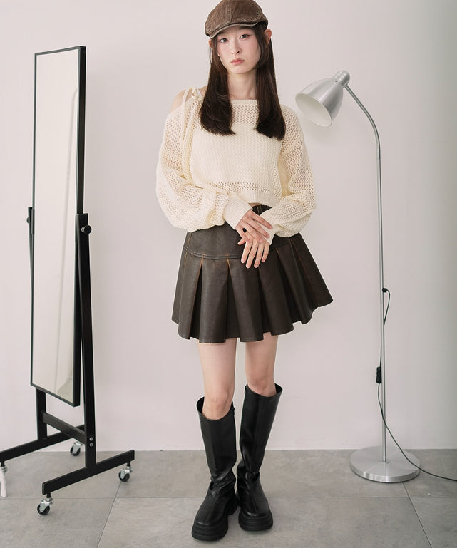 ホワイトアイボリー モデル：163cm F着用