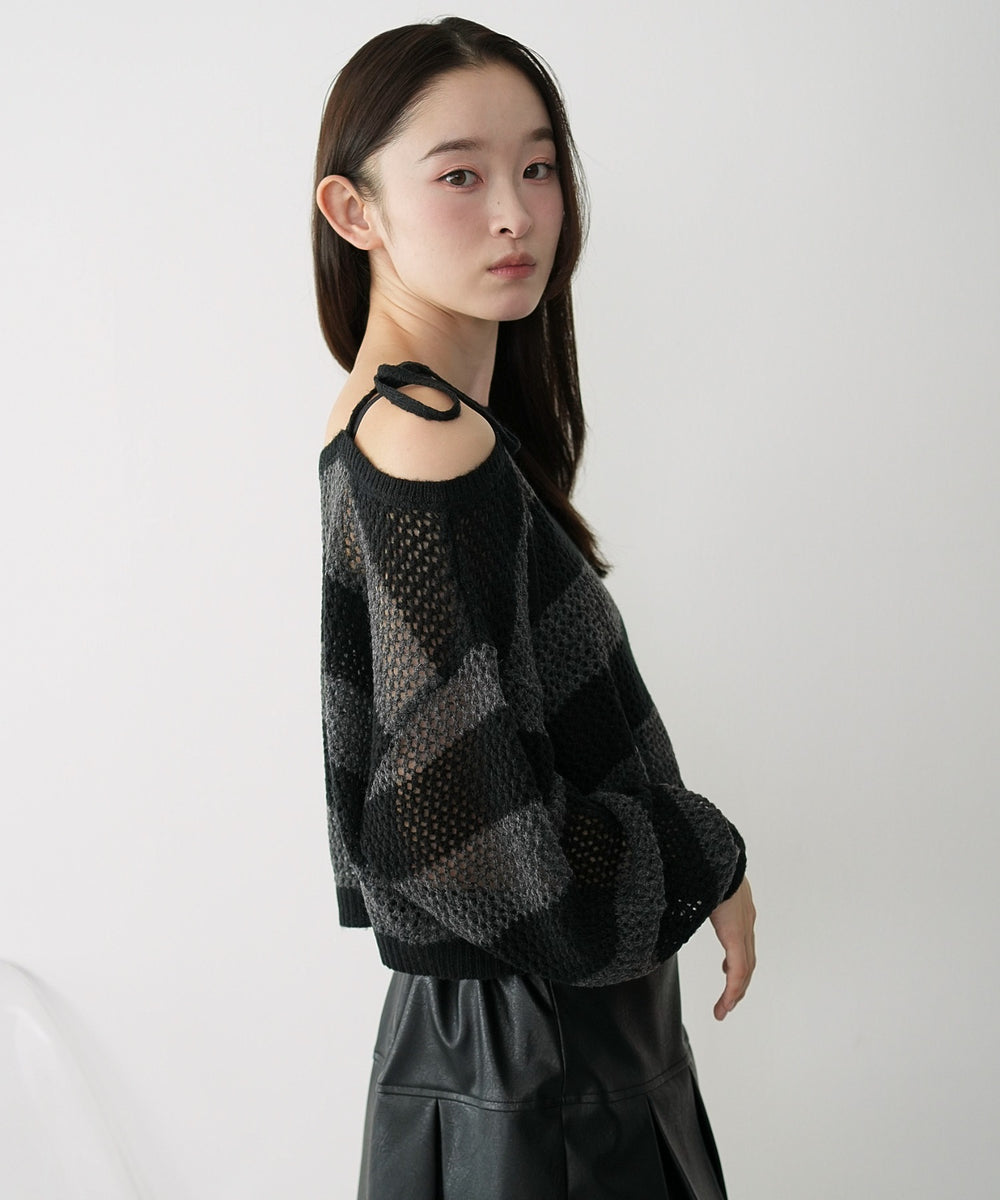 グレーボーダー  モデル：163cm F着用