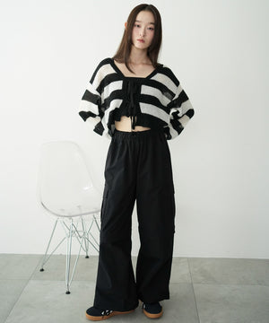 ホワイトボーダー　モデル：163cm F着用